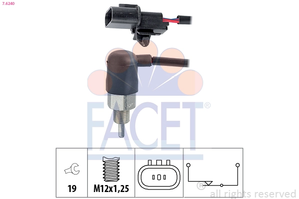 Sensor de ativação das luzes de marcha à ré Mitsubishi Pajero  H60, H70 ao melhor preço