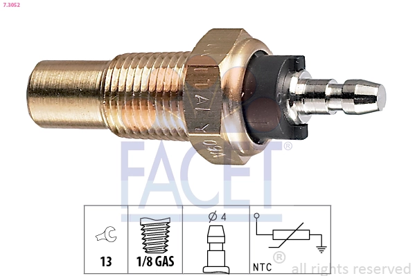 Sensor de temperatura do fluido de esfriamento Suzuki Alto III EF