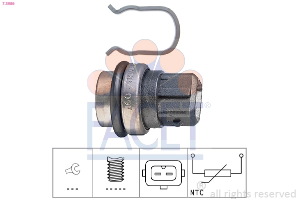 Sensor de temperatura do fluido de esfriamento Volkswagen LT 28 I 