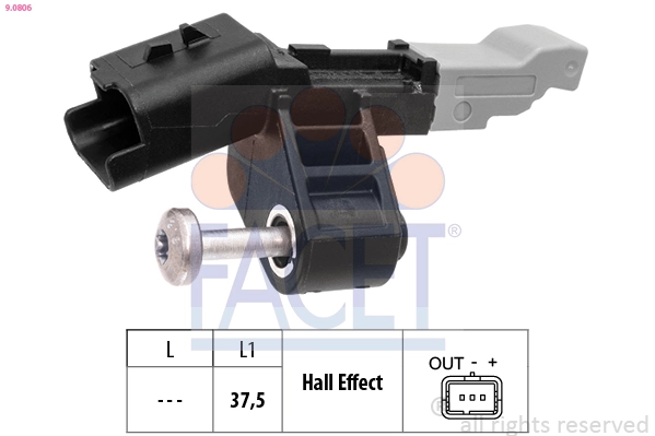 Sensor de posição (de revoluções) de cambota Opel CROSSLAND X P17