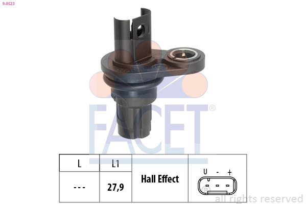  Sensor de posição da árvore distribuidora BMW 5 carrinha (E61) (2003 - 2009) 