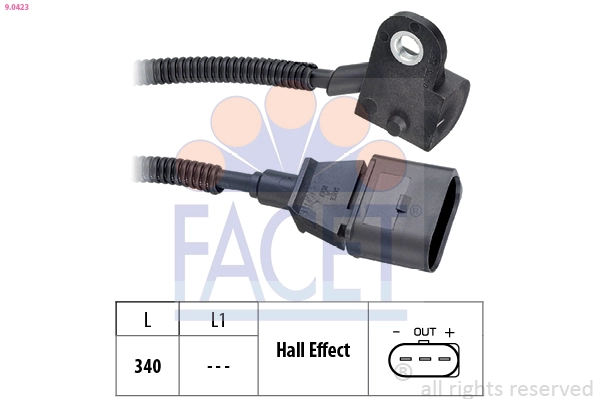 Sensor de posição da árvore distribuidora CHC3D025 NGK