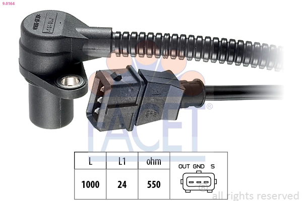 55571823 Scania Sensor de posição (de revoluções) de cambota
