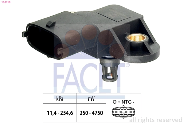 Sensor de pressão no coletor de admissão, MAP Renault (RVI) 5001859016 preço, a partir de 19,63 USD