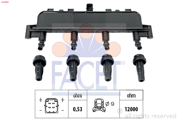 Bobina de ignição EFI 154301