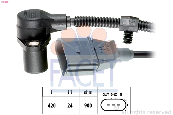 Sensor de posição (de revoluções) de cambota EFI 303186 preço, a partir de 20,01 USD