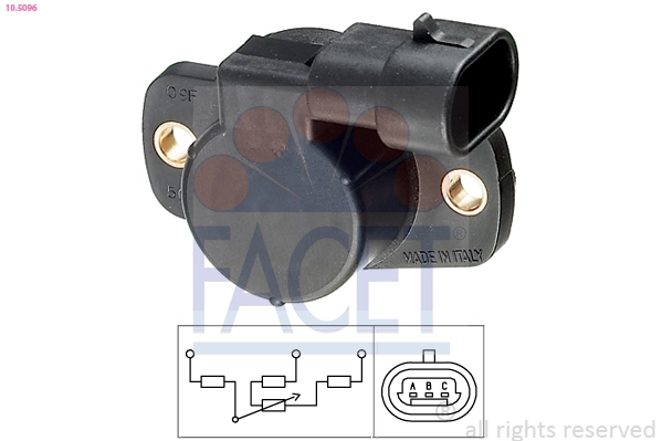 Sensor de posição da válvula de borboleta (potenciômetro) Magneti Marelli AMTK001 preço, a partir de 38,73 USD