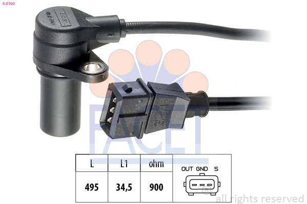 Sensor de posição (de revoluções) de cambota ERA Benelux 550192A preço, a partir de 38,66 USD