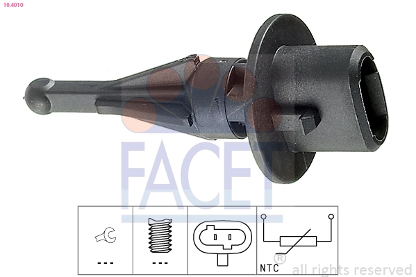  Sensor de temperatura da mistura de ar Mazda 6 carrinha (GY) (2002 - 2007) 