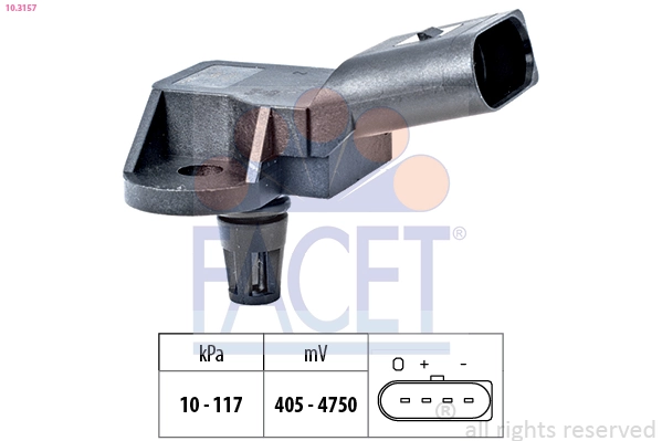 Compre 036906051G Bentley Sensor de pressão no coletor de admissão, MAP