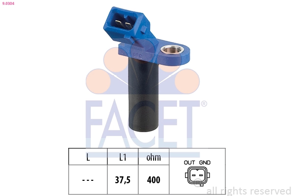Sensor de posição (de revoluções) de cambota 303124 EFI