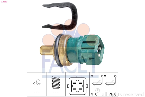 Sensor de temperatura do fluido de esfriamento Audi A6 C4 4A2