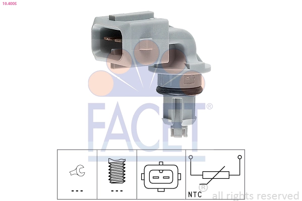 Sensor de temperatura da mistura de ar para Renault Clio I BC57, 5357