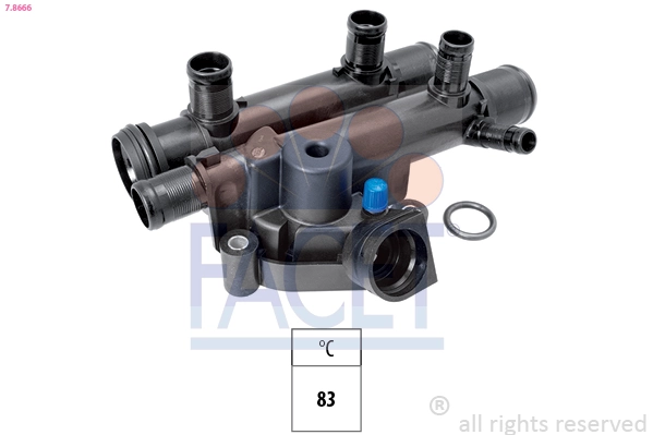 Caixa do termostato para Renault Laguna II KG0, KG1
