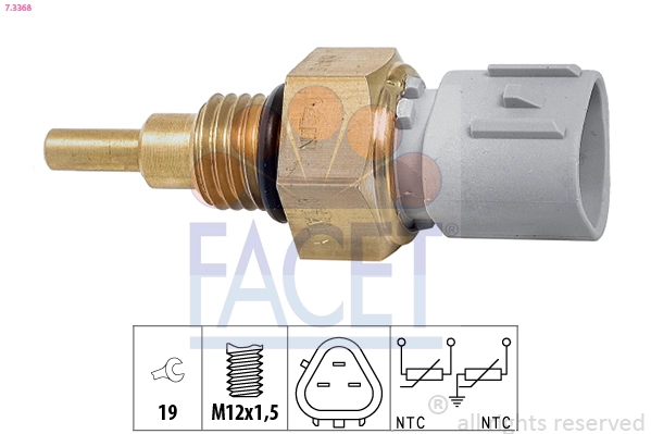 Sensor de temperatura do fluido de esfriamento (de ativação de ventilador do radiador) para Mazda 323 F VI BJ