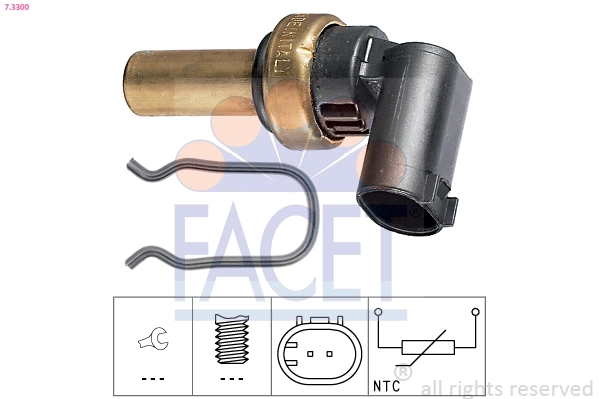  Sensor de temperatura do fluido de esfriamento Mercedes E sedan (W211) (2002 - 2008) 