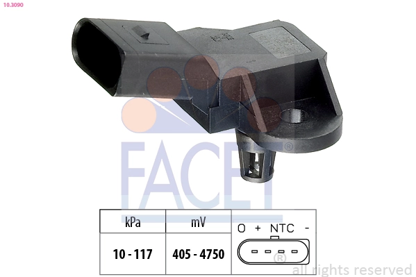 Sensor de pressão no coletor de admissão, MAP Magneti Marelli APS91 preço, a partir de 33,09 USD