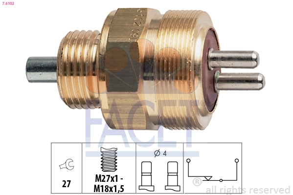 0501305308 ZF Parts Sensor de ativação das luzes de marcha à ré