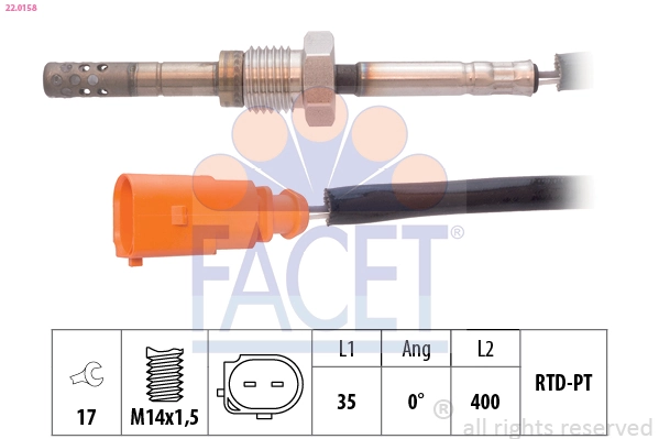 Sensor de temperatura dos gases de escape (GE), depois de filtro de partículas diesel Magneti Marelli STS0083 preço, a partir de 59,67 USD