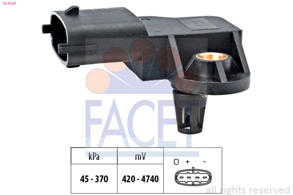 Compre 12008011 Depo/Loro/Abakus Sensor de pressão no coletor de admissão, MAP