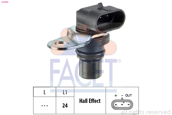 Sensor de posição da árvore distribuidora para Opel Astra G F70