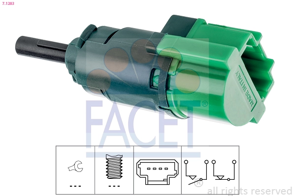Sensor de ativação do sinal de parada 9818232480 Opel