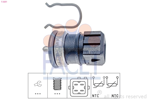  Sensor de temperatura do fluido de esfriamento Suzuki Jimny SUV (FJ) (1998 - 2026) 