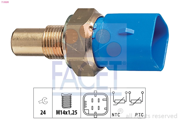 Sensor de temperatura do fluido de esfriamento Ferrari 9625027280 preço, a partir de 13,02 USD