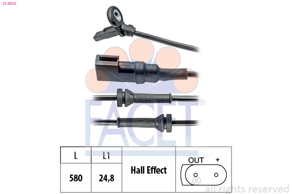 Sensor dianteiro de ABS Ford Focus I DFW