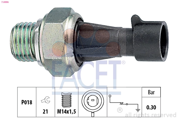 Sensor de pressão de óleo Fiat 500  312