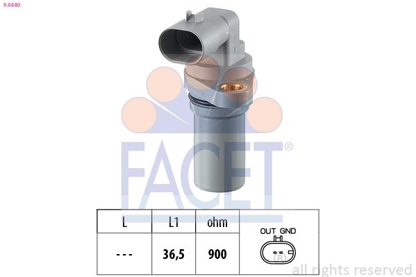 Sensor de posição (de revoluções) de cambota 986280446 Bosch