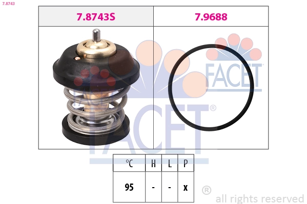Termostato para Volkswagen Passat B7 362