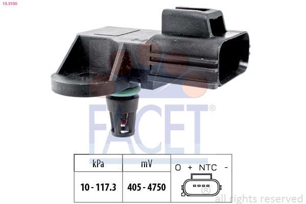 Compre 8942097209 Daihatsu Sensor de pressão no coletor de admissão, MAP