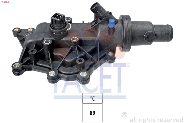 Caixa do termostato Renault Megane III KZ0, KZ1