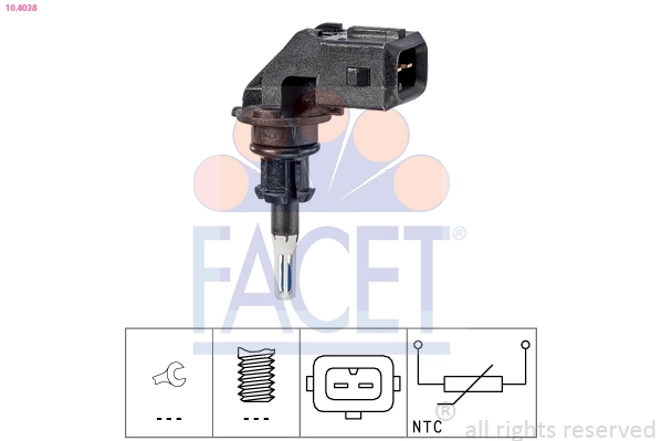  Sensor de temperatura da mistura de ar BMW 3 sedan (E46) (1998 - 2005) 