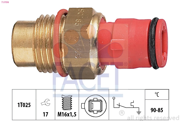 Sensor de temperatura do fluido de esfriamento (de ativação de ventilador do radiador) Toyota Celica T16 ao melhor preço