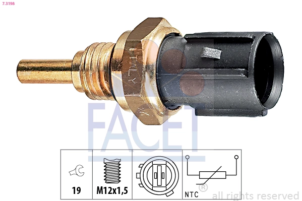  Sensor de temperatura do fluido de esfriamento Honda Civic IV sedan (ED, EF) (1987 - 1993) IV