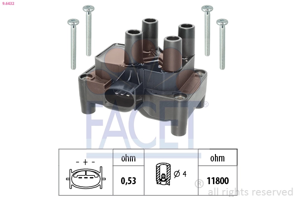 Bobina de ignição Ford Connect TOURNEO PU2