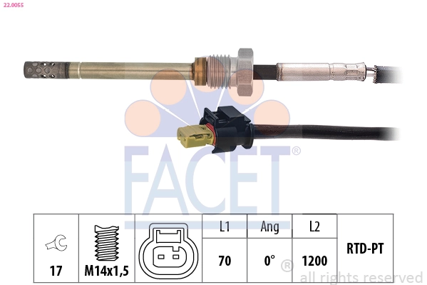 Sensor de temperatura dos gases de escape (GE), no catalisador Magneti Marelli STS0079 preço, a partir de 54,48 USD