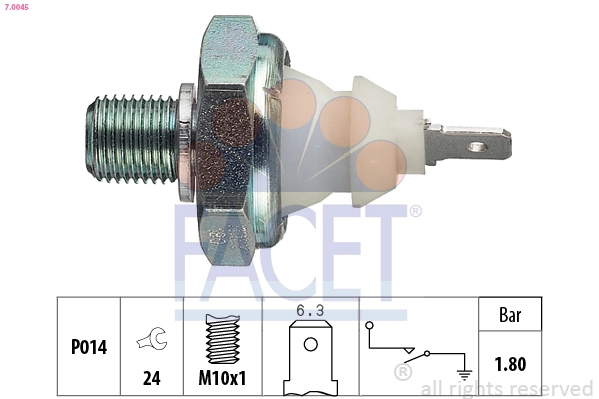 1291 FAE Sensor de pressão de óleo
