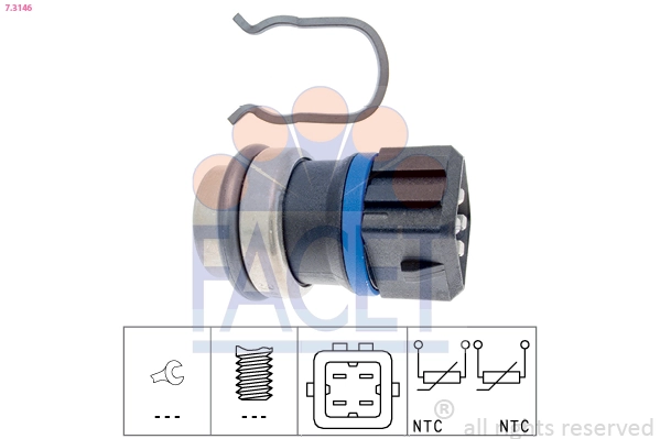 Sensor de temperatura do fluido de esfriamento Polcar E080005 preço, a partir de 9,53 USD