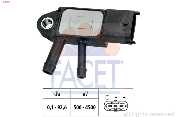 Compre 51908411 Chrysler Sensor de pressão dos gases de escape