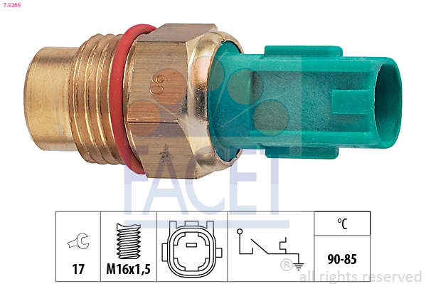 Sensor de temperatura do fluido de esfriamento (de ativação de ventilador do radiador) Lexus RX  MCU15 ao melhor preço