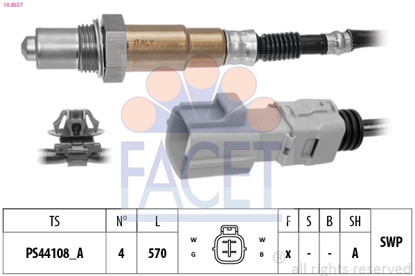 Sonda lambda, sensor de oxigênio para Toyota Auris UKP E15