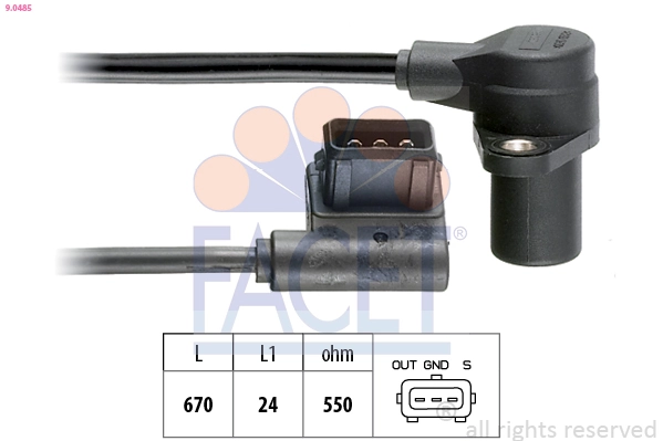 Sensor de posição (de revoluções) de cambota ERA Benelux 550227A preço, a partir de 38,98 USD