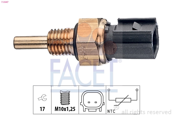  Sensor de temperatura do fluido de esfriamento (de ativação de ventilador do radiador) Honda Civic VIII hatchback (FK, FN) (2005 - 2012) VIII