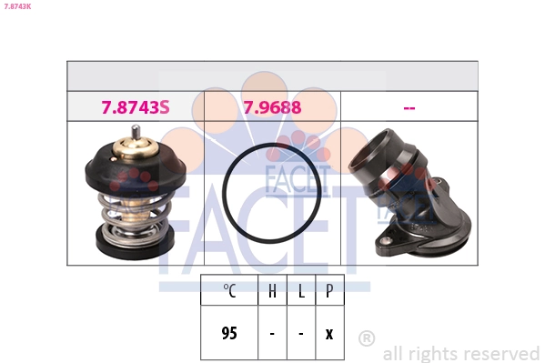Termostato Volkswagen Passat B7 362