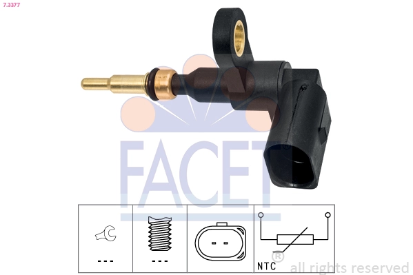  Sensor de temperatura do fluido de esfriamento Volkswagen Golf ALLTRACK VII carrinha (BA5, BV5) (2014 - 2020) ALLTRACK VII