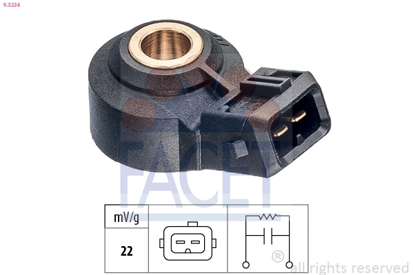  Sensor de detonação Nissan Navara NP300 III pick-up (D40) (2004 - 2015) NP300 III