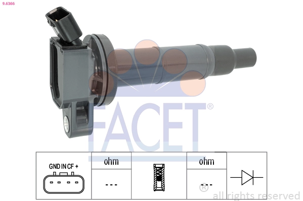  Bobina de ignição Toyota Land Cruiser PRADO ASIA SUV (J12) (2002 - 2010) PRADO ASIA